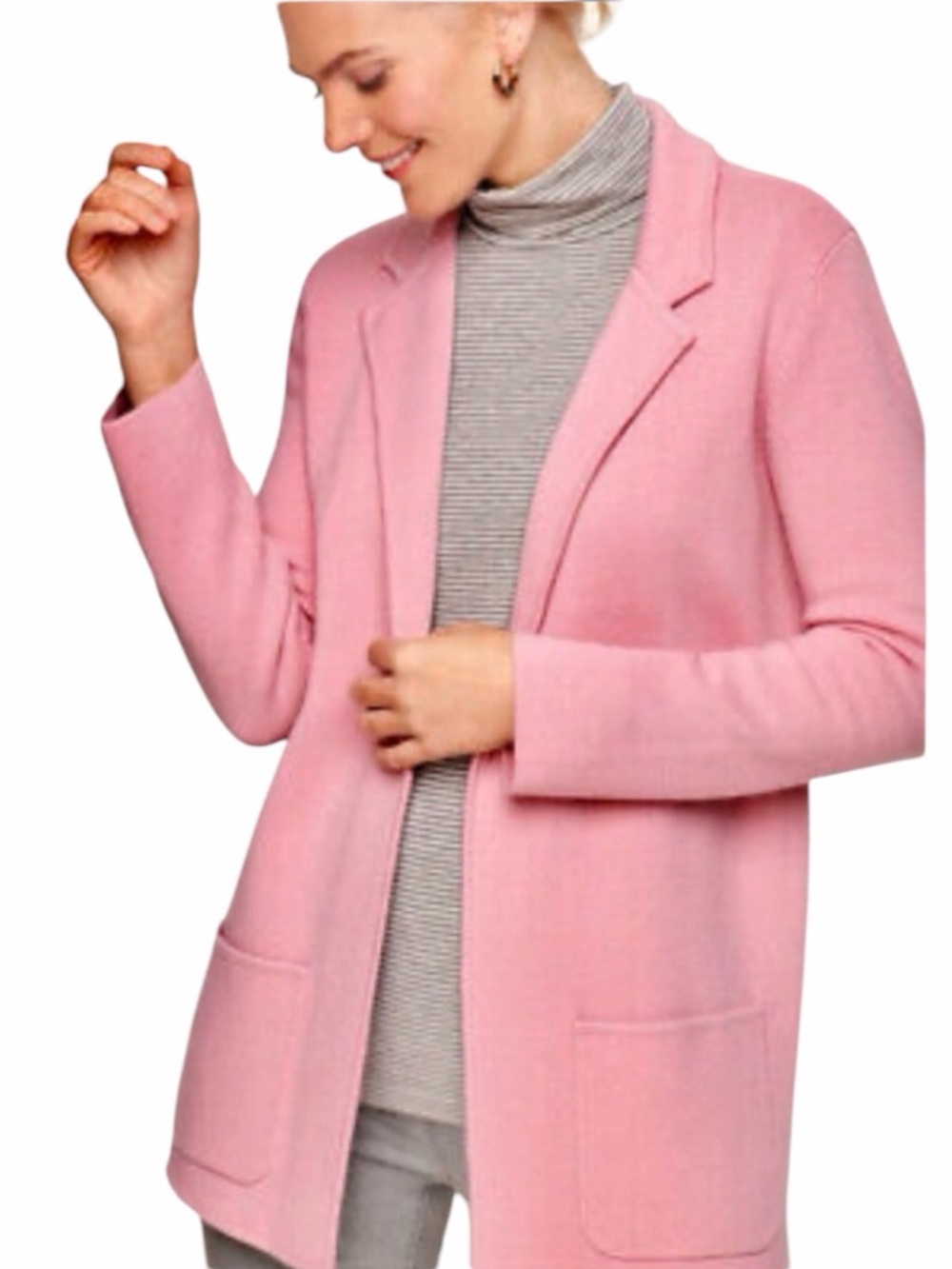 BONOBOS double Faced Wool Cardigan Sweater Blazer Size Small Petite